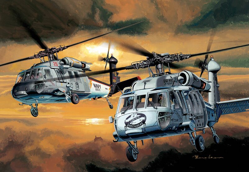 модель Вертолет U.S. NAVY MH-60S NIGHTHAWK